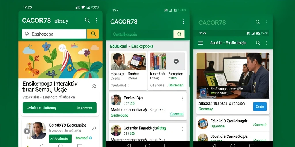 Antarmuka CACOR78 yang informatif dan menarik.