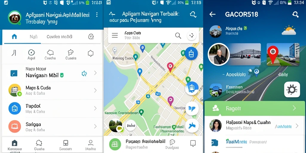 Antarmuka utama GACOR518 menampilkan rute navigasi untuk perjalanan yang lancar.