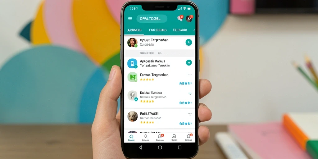 Antarmuka pengguna OPALTOGEL yang sederhana dan fungsional.