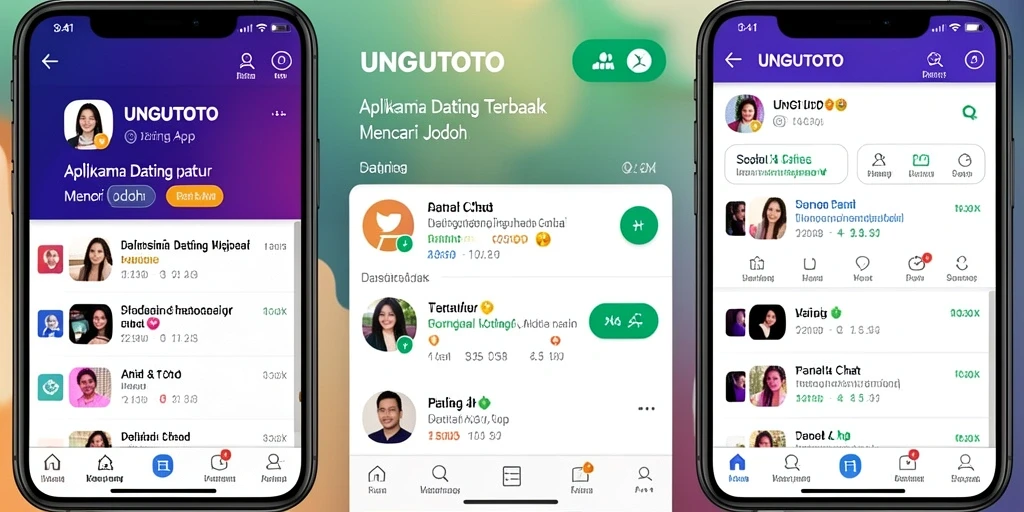 Tampilan antarmuka UNGUTOTO yang modern dan ramah pengguna.