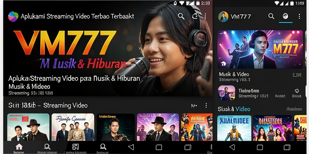 Tampilan antarmuka pengguna VM777 yang menarik dan mudah digunakan.